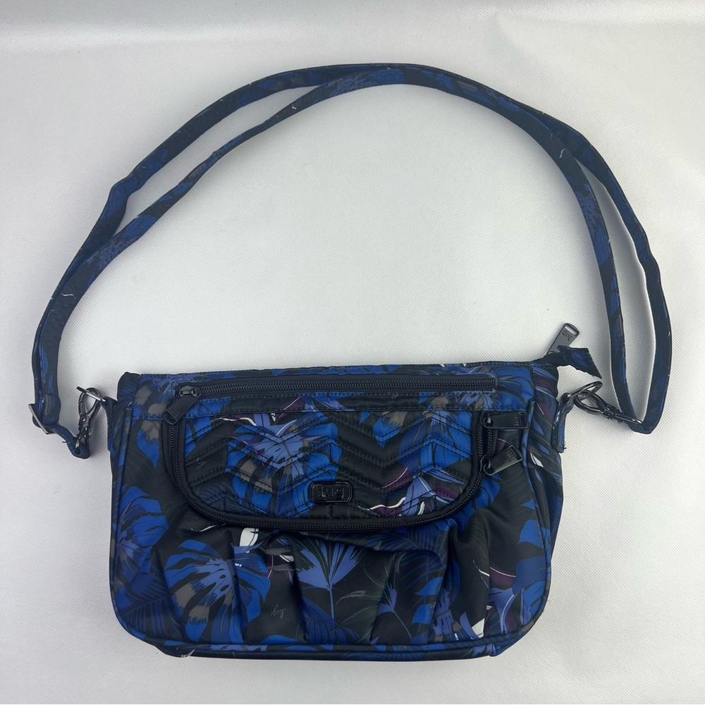 Lug Mambo Black Blue Crossbody Shoulder Adjustable Bag